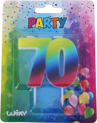 Feestkaars Regenboog 70