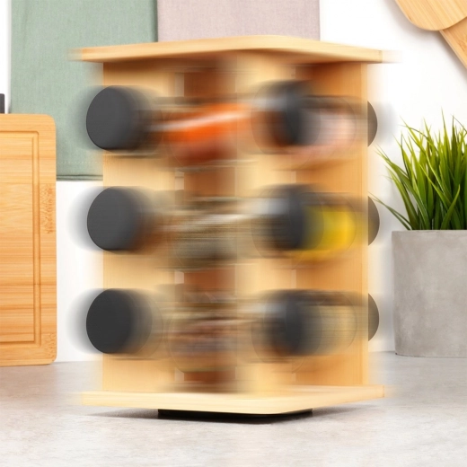 Rotating design for quick spice selection