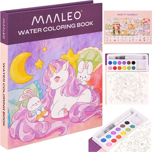 Waterkleurboek Eenhoorn Maaelo