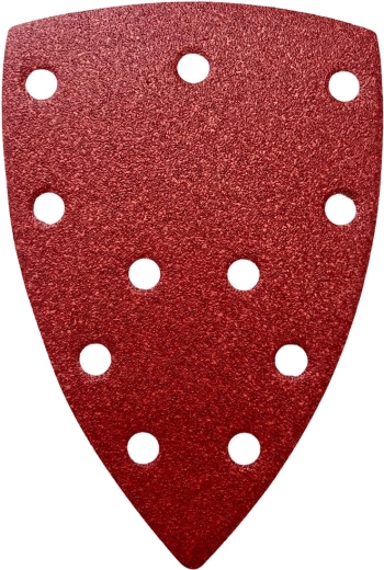Découpes abrasives auto-agrippantes 100 × 150 × 150 mm, grain 180, 11 trous (5 pcs)