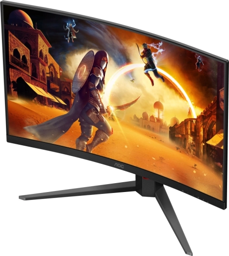 Gebogen 31,5" scherm voor meer immersie