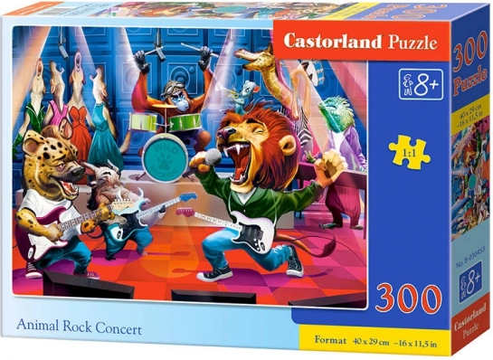 Puzzle 300 Teile niedliches herbstliches Ferkel – Tiere