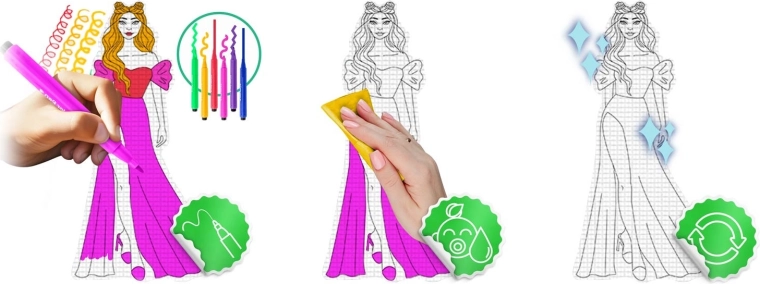 Surface à colorier facile à essuyer