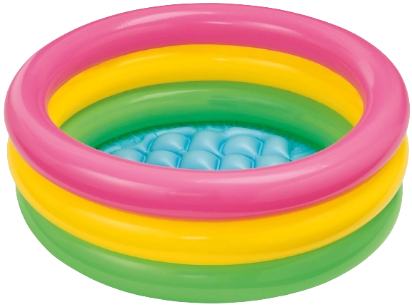 Kinder aufblasbarer Pool mit weichem Boden 61x22 cm