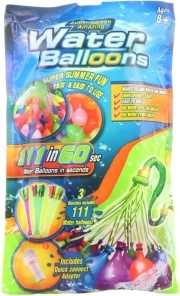 Waterbommen – set van 111 ballonnen met vulhulp
