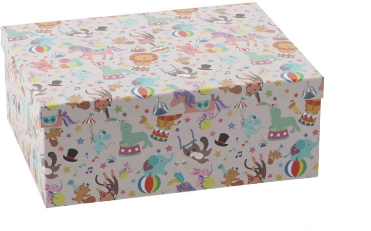 Geschenkbox Kolorowe Zwierzęta 31 × 24,5 × 12 cm - 1 Stück