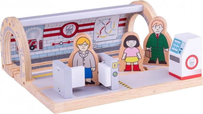 Bigjigs Rail Wooden Metro Station