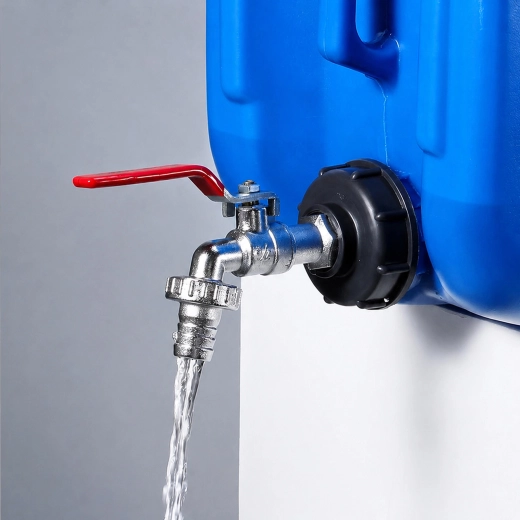 Kit de raccordement avec robinet pour cuve IBC (Mauser), vanne 3/4"