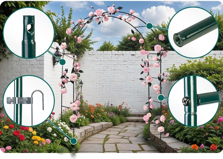 Stability thanks to ground anchors