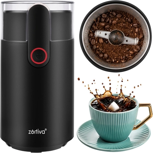 Elektrische Kaffeemühle für Kaffee, Nüsse und Gewürze Zortiva