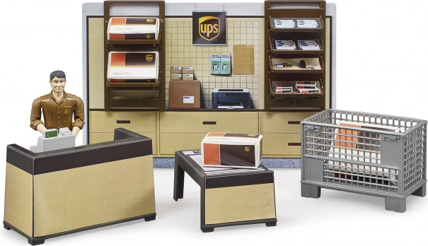 Set BWORLD Parcel Shop UPS with Figure