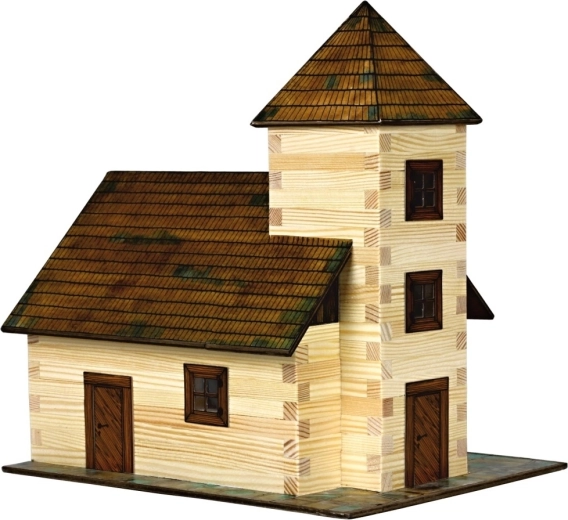 Walachia Houten lijmmodelbouwset kerk