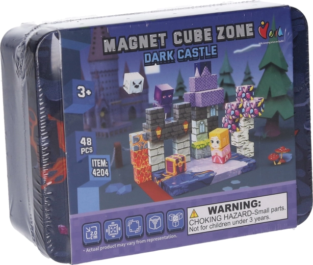 Magnetische bouwset Magnet Cube Zone Dark Castle – 48 onderdelen