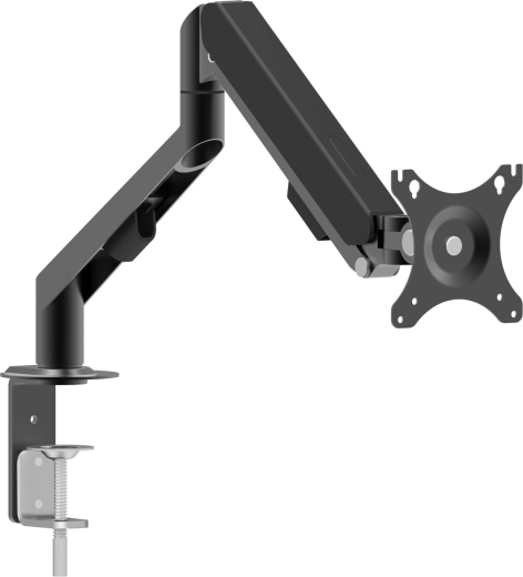 Bureaustandaard voor monitor en tv met dubbele telescopische arm
