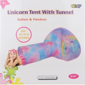 Tent met eenhoorn tunnel