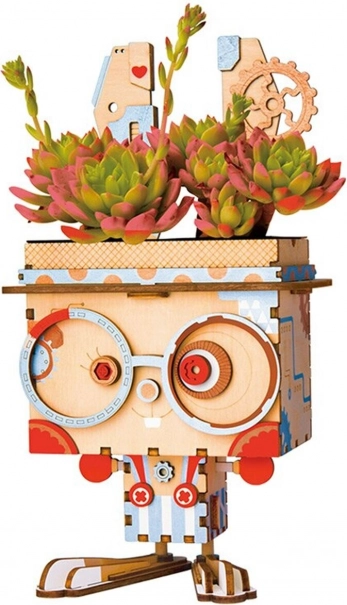 Wooden DIY Flower Pot Bunny ROBOTIME ROLIFE