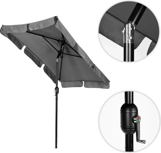 Convenient crank operation and wind venting
