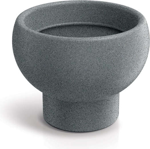 Cache-pot Gane 26 cm gris granit