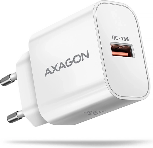 Axagon USB-A 18 W (QC 3.0) wall charger, white