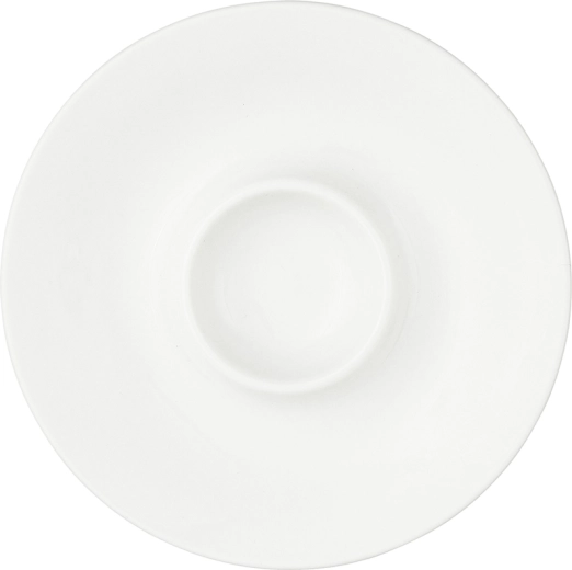 Porcelain egg saucer 12.5 cm, cream