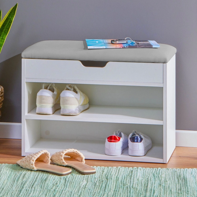 Comfortable seating while putting on shoes