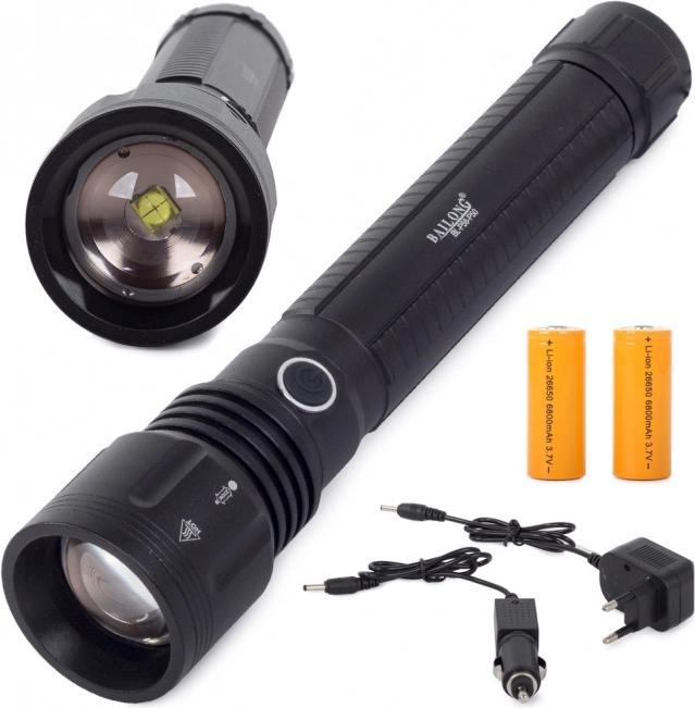 Militärische taktische LED-Taschenlampe mit CREE XHP50 und Zoom Bailong