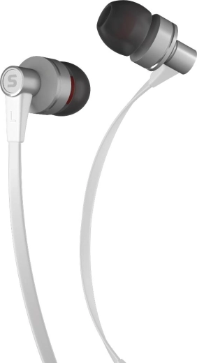 Sencor metalen in-earhoofdtelefoon met microfoon, wit