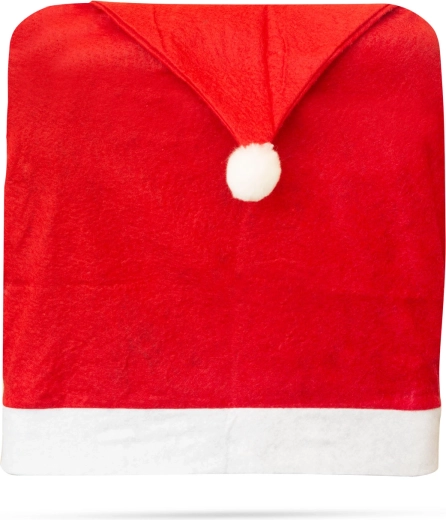 Kerstdecoratie voor stoel in de vorm van een sinterklaasmuts