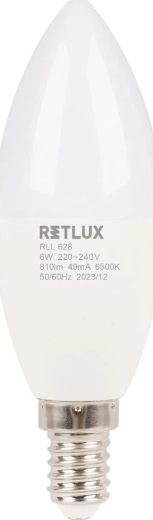 Ampoule LED bougie E14 6 W 6500 K Retlux