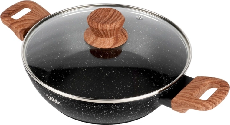 Glazen deksel met stoomventiel