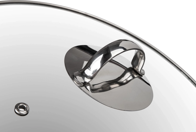 Glass lid for perfect visibility