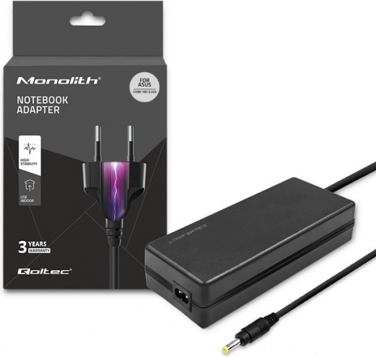 Adaptateur d'alimentation pour Asus 120W | 19V | 6.32A | 5.5x2.5 mm avec câble d'alimentation