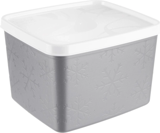 Boîte alimentaire Orion avec couvercle, grise, 1,1 l
