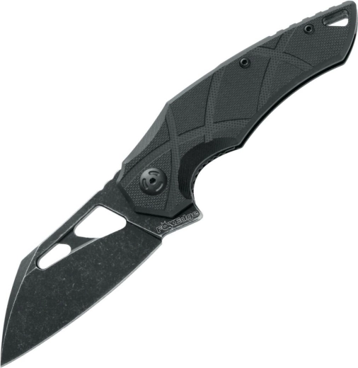 Fox Knives Edge Atrax couteau de poche pliant 8 cm stonewash noir G10