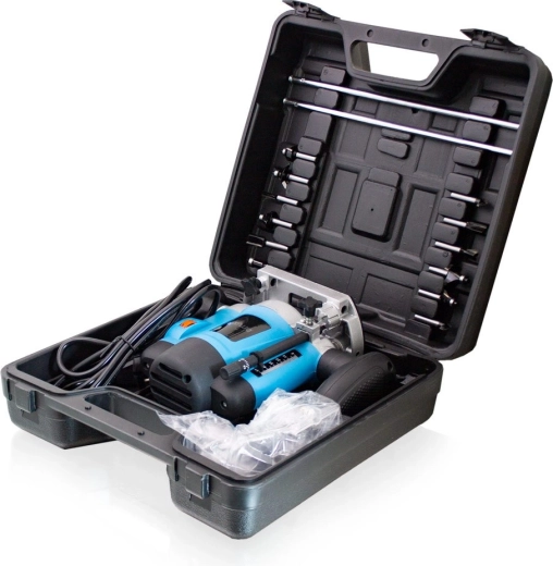 Koffer en set van 12 frezen inbegrepen