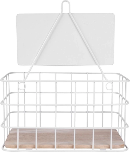 Durable metal construction with oak base