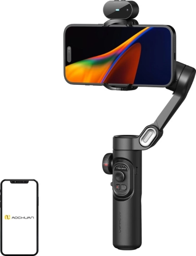 AOCHUAN Smart XE smartphone stabilizer with AI sensor, black