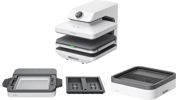 xTool WonderPress V1.0 3-in-1 Multifunctional Heat Press, White