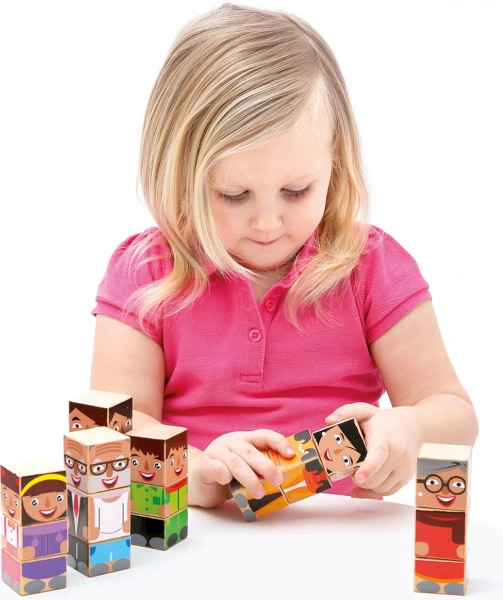 Blocs en bois à assembler Famille – Bino