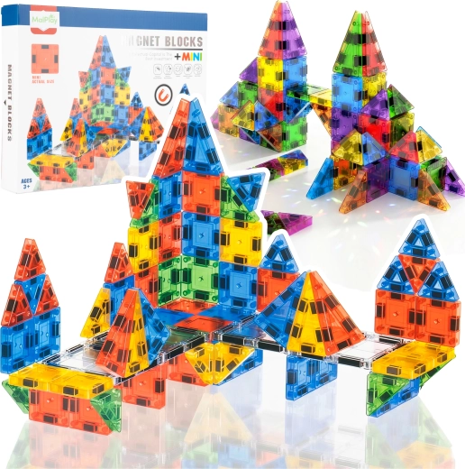 Magnetic Building Set 76 Pieces for Children