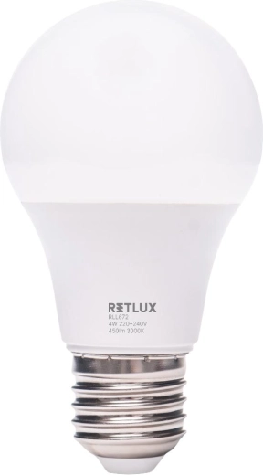 Ampoule LED RETLUX A60 E27 4 W blanc chaud