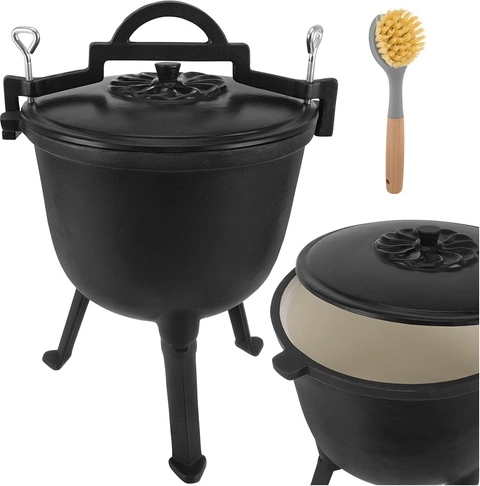 Stable tripod and lid with handle