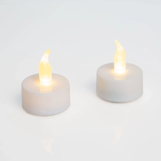 LED-theelichtjes wit, 2 stuks