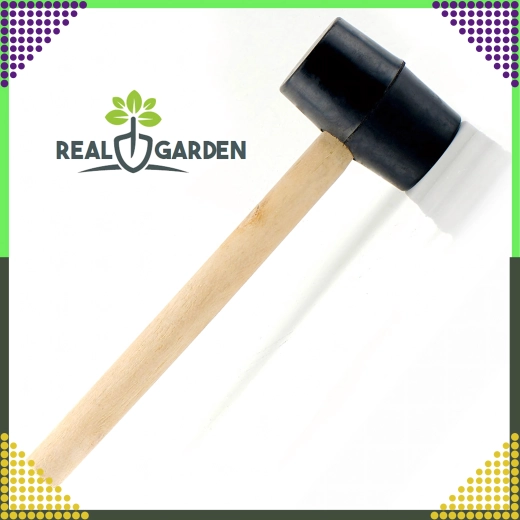 Gummihammer, rückschlagfrei, mit Holzgriff