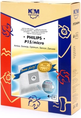 Sacs pour aspirateur 4 pcs P15 micro