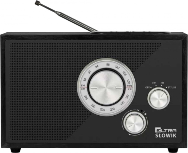 Słowik Table Radio with USB, Bluetooth and MP3 Player, Black