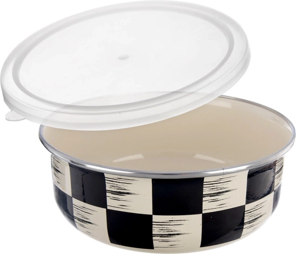 Acier émaillé résistant avec décor élégant