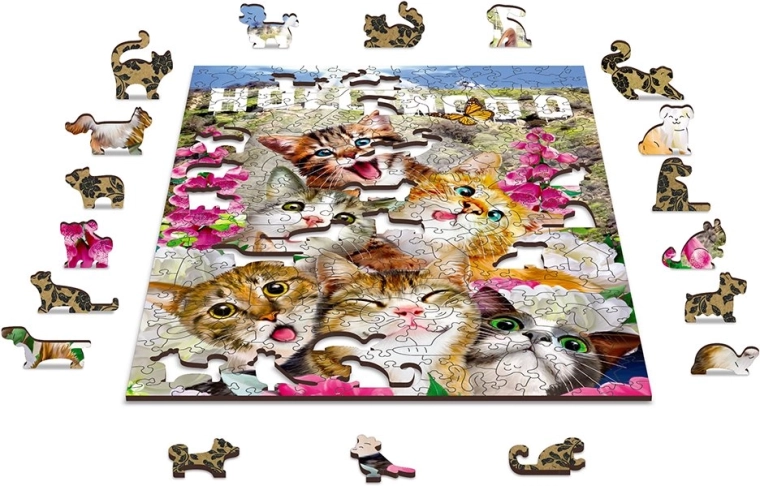 Milieuvriendelijke houten puzzel
