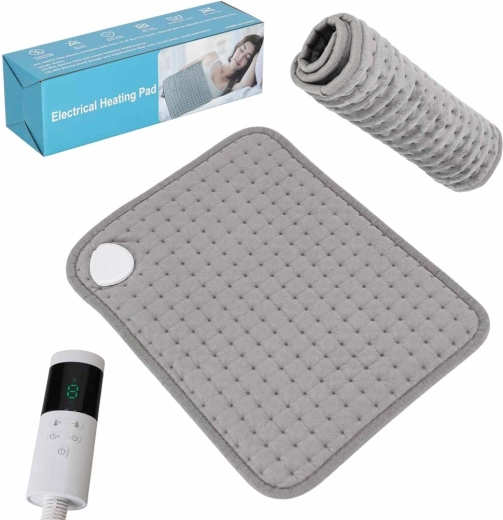 Elektrisch verwarmingskussen 30 × 40 cm met afstandsbediening, 9 niveaus, 45 W - 1 stuk