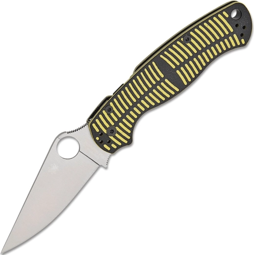 Spyderco Para Military 2 Salt couteau pliant jaune-noir 8,8 cm